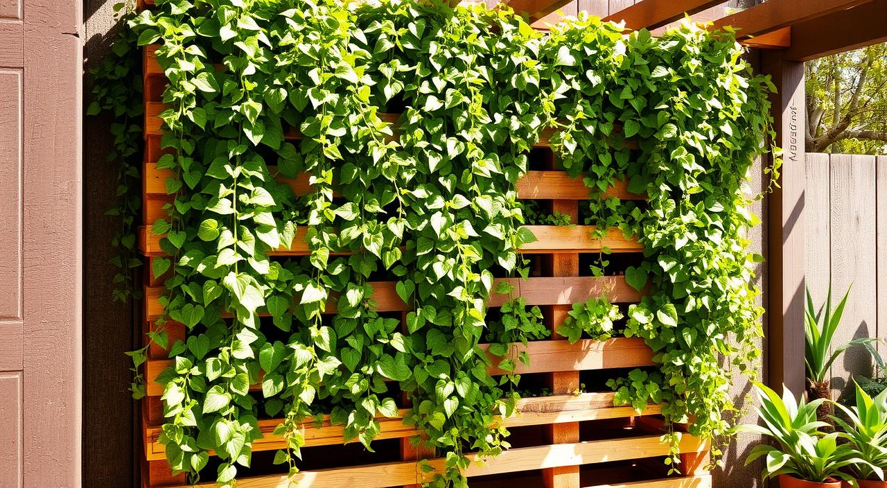 Como Criar um Jardim Vertical Usando Paletes Reaproveitados